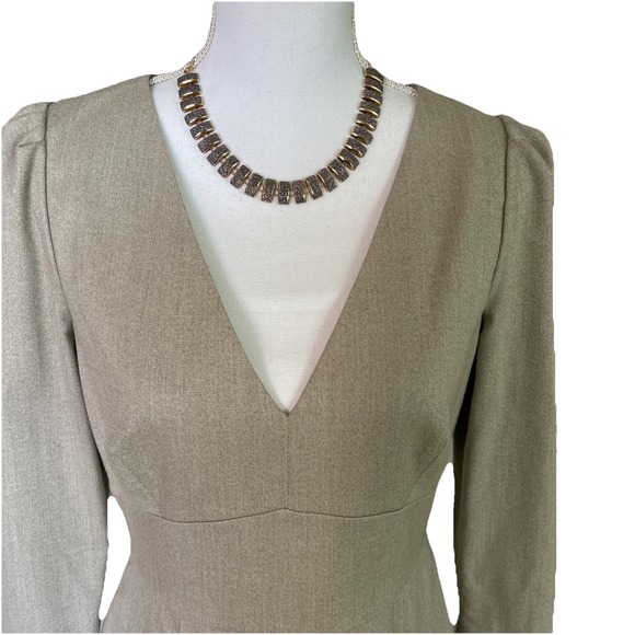 Antonio Melani Women's New Classy Fitted‎ Sheath Dress 6 Oatmeal Taupe NWT  $169 - Picture 1 of 16